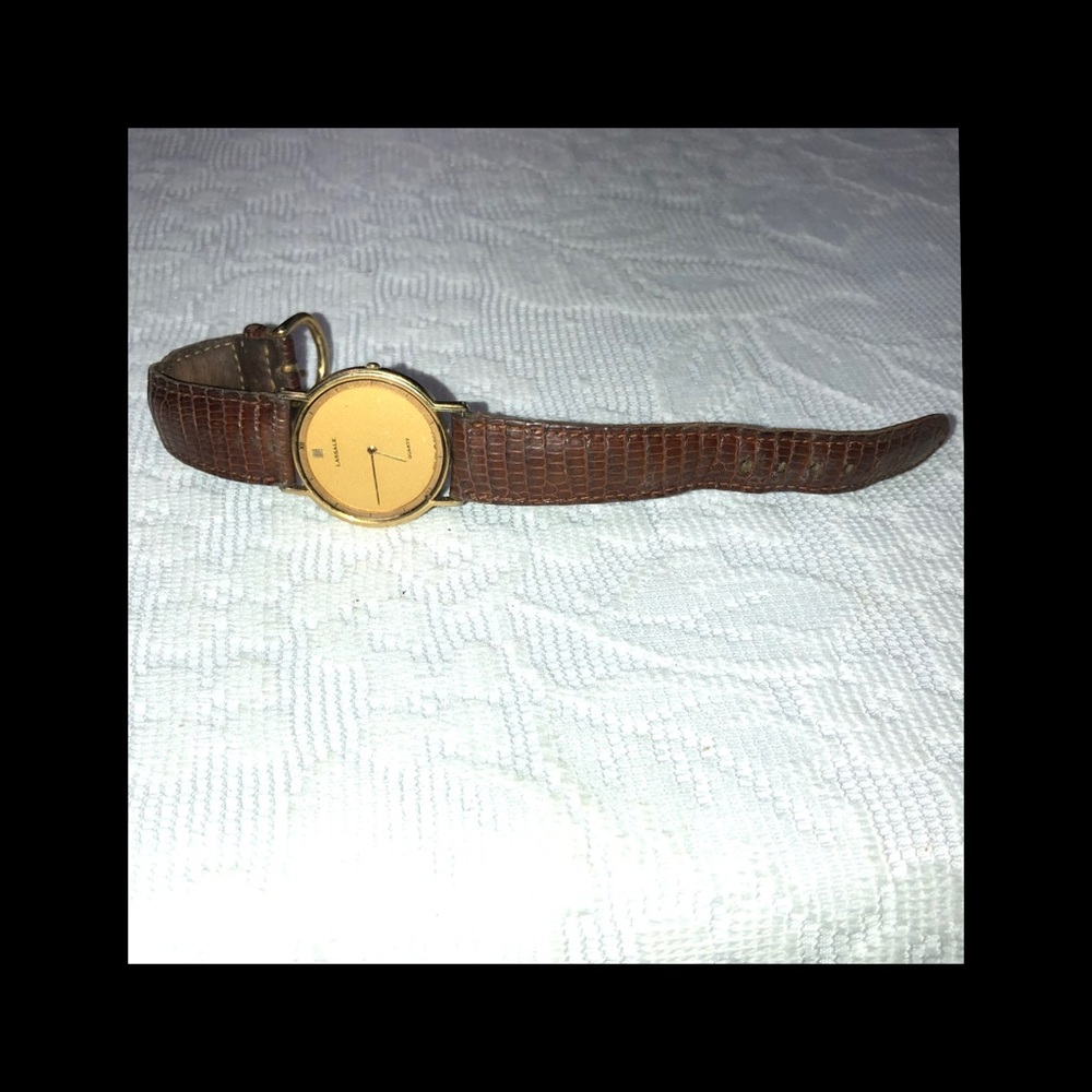 Lassale Gold and Brown Quartz Watch - Picture 4 of 4